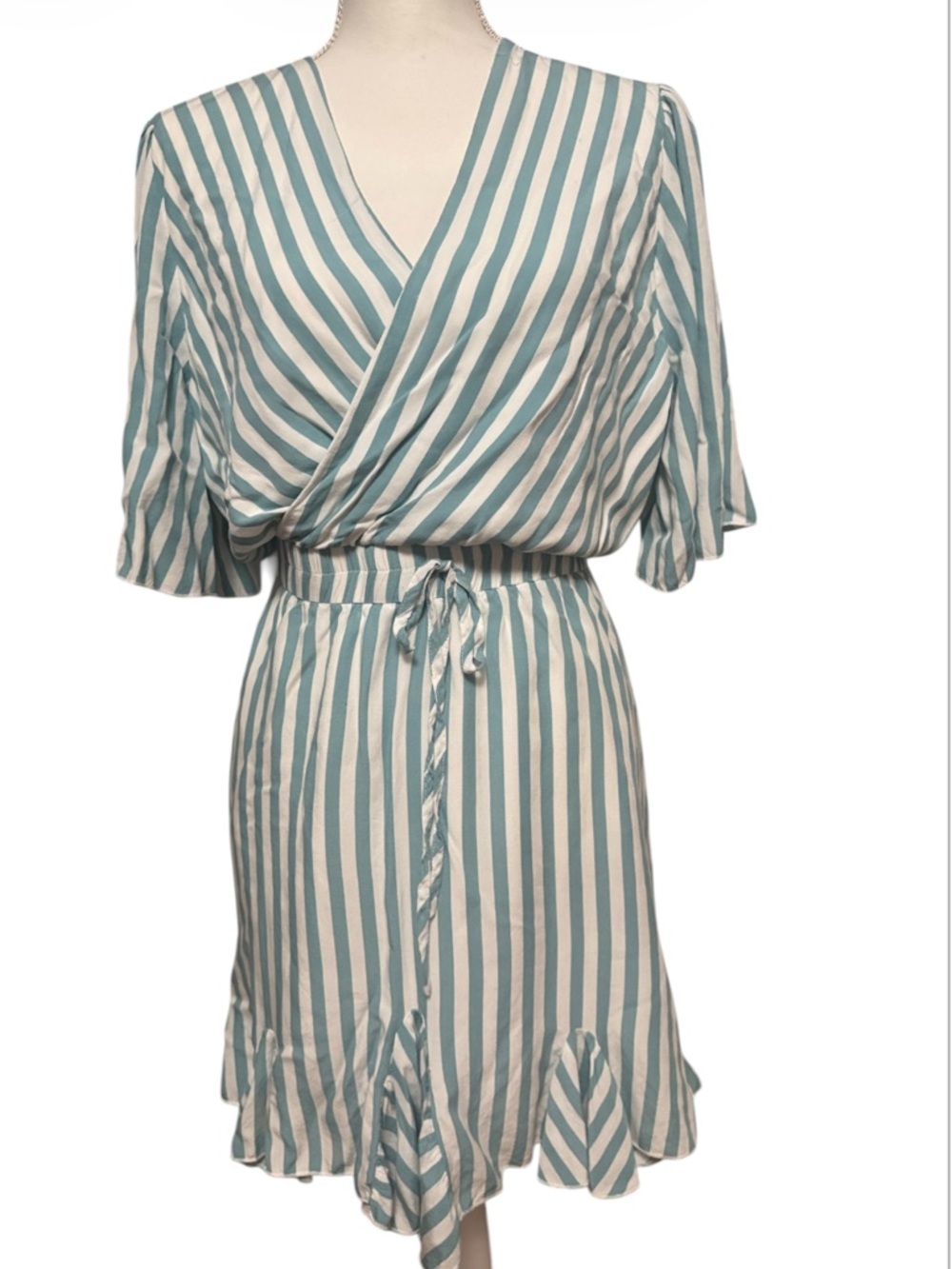 PrettyGarden 100% Ultra Soft Viscose Lined Flattering Wrap Style Dress Sz XL - Picture 7 of 11